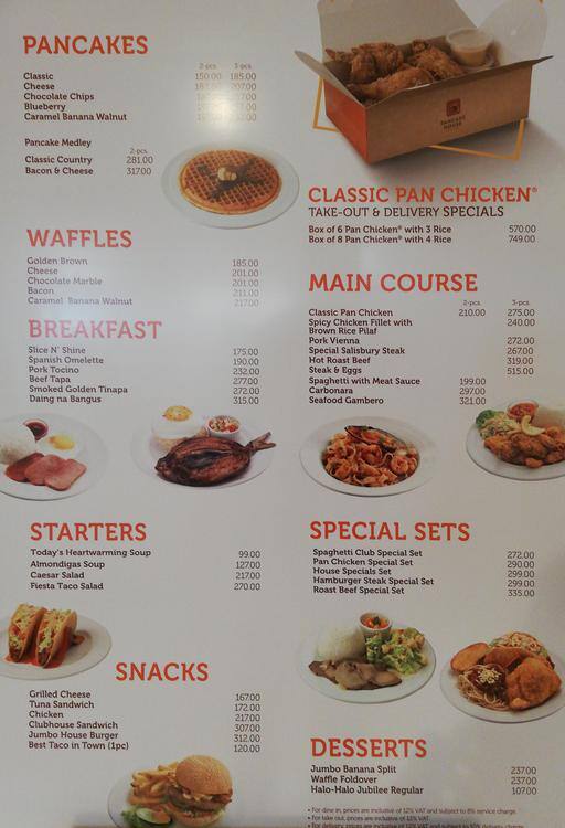 Menu At Pancake House Restaurant Santa Rosa Solenad 2