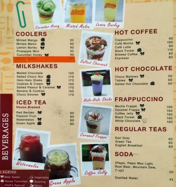 Menu at Ice Castle Cafe and Ice Cream House, Quezon City, 2nd Floor