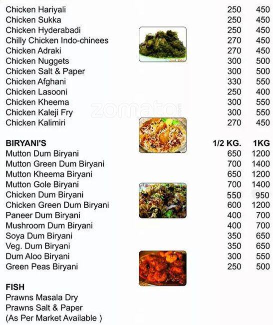 Menu at Just Bites, Pune