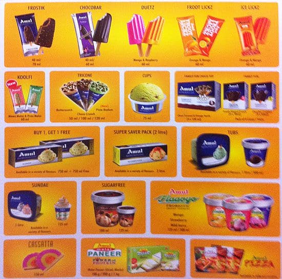 Menu at Picnic Ice Cream Parlour, Kanpur