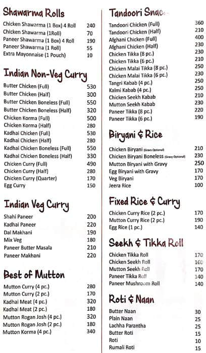 Spice Aangan Menu, Menu for Spice Aangan, SDA, New Delhi - Zomato