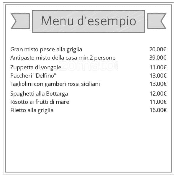 Il Delfino A Milano Foto Del Menu Con Prezzi Zomato Italia