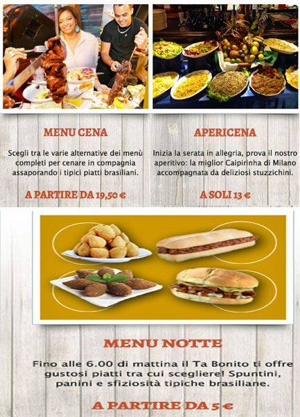 Ta Bonito Barzinho Menu Menu For Ta Bonito Barzinho Famagosta Milano