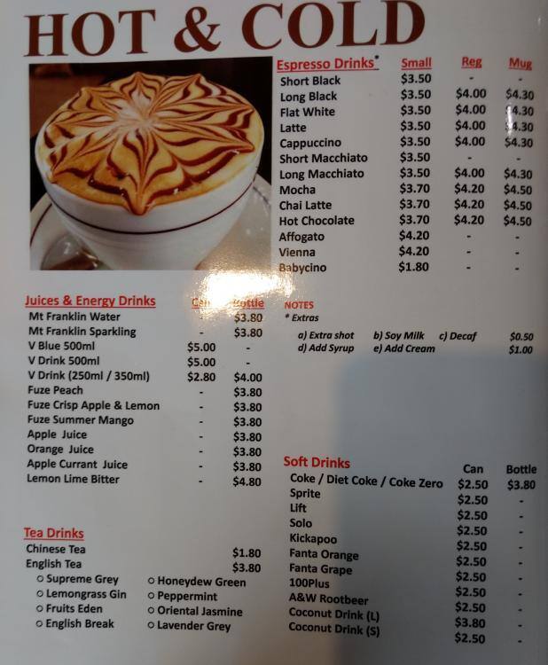 Menu at Nyonya House restaurant, Laverton, 1A Triholm Ave