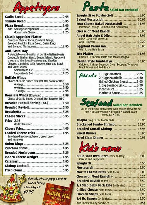 Rich's Pizza Joint Menu, Menu for Rich's Pizza Joint, Tinley Park ...