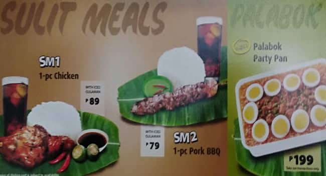 Carta de Mang Inasal