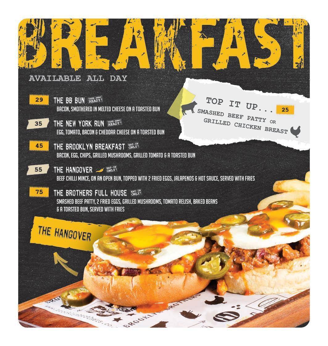 Speisekarte von Brooklyn Brothers, Roodepoort