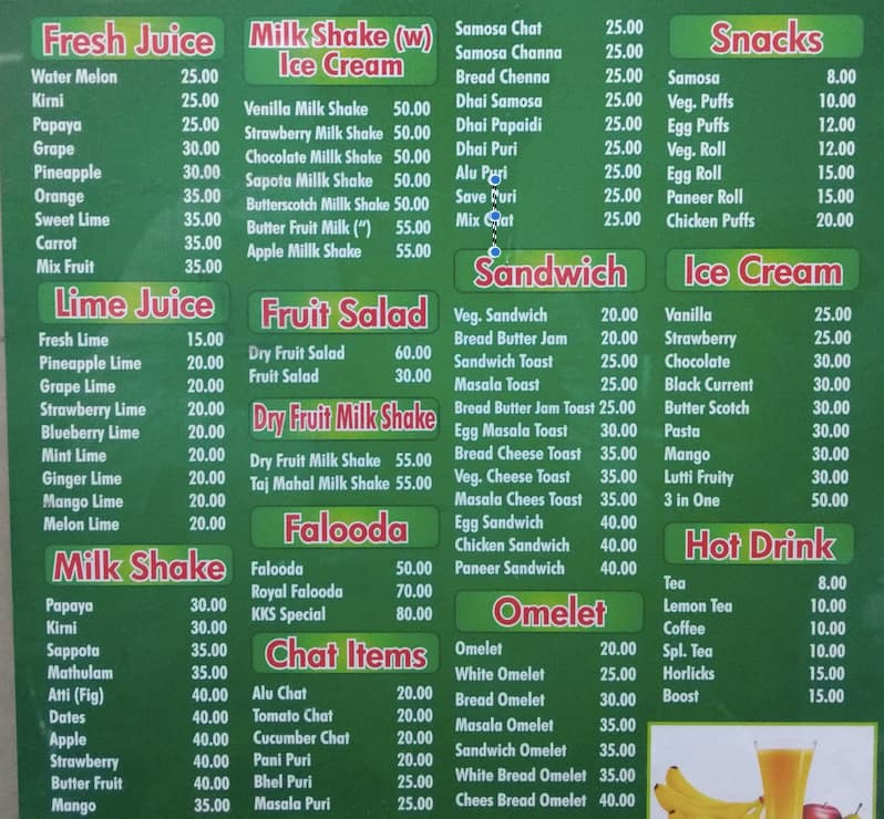 Fresh Juice Mall Menu, Menu de Fresh Juice Mall, Nandanam, Chennai Zomato