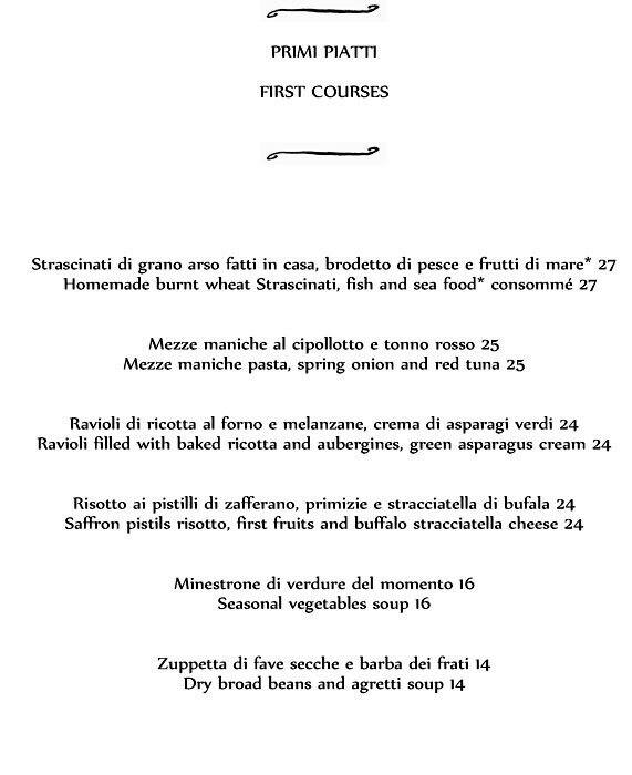 Menu di Gastronomico 
