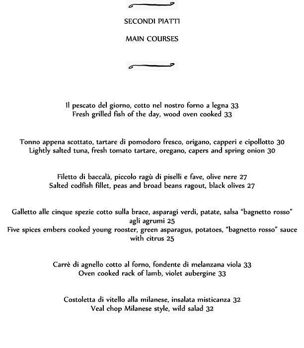 Menu di Gastronomico 