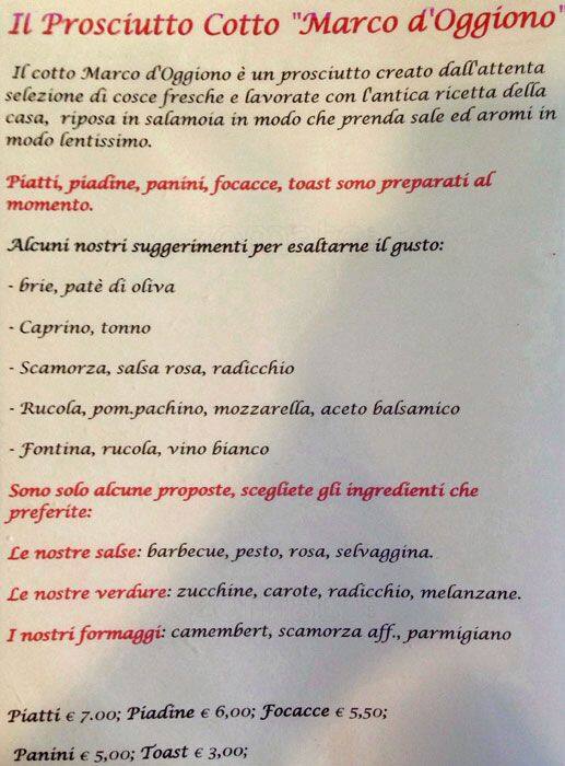 Menu di Taste 