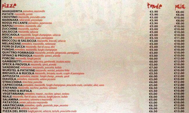 Menu di Gli Appizzati 