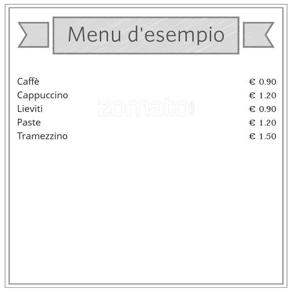 Menu di E 5 Stelle 