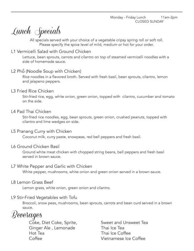 98 Asian Bistro Menu, Menu for 98 Asian Bistro, High Point, Piedmont ...