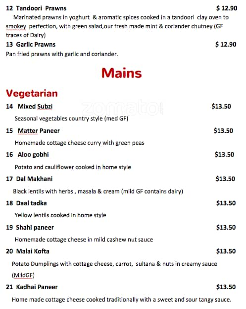 Malvern Curry House Menu Menu For Malvern Curry House Malvern