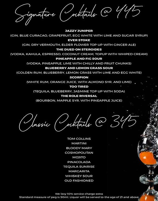 Menu at My Bar Headquarters, Lucknow