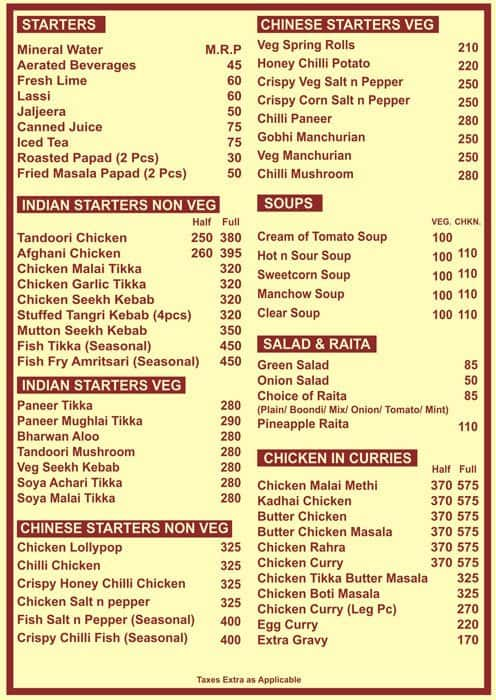 Bemisaal Menu, Menu for Bemisaal, Janakpuri, New Delhi - Zomato