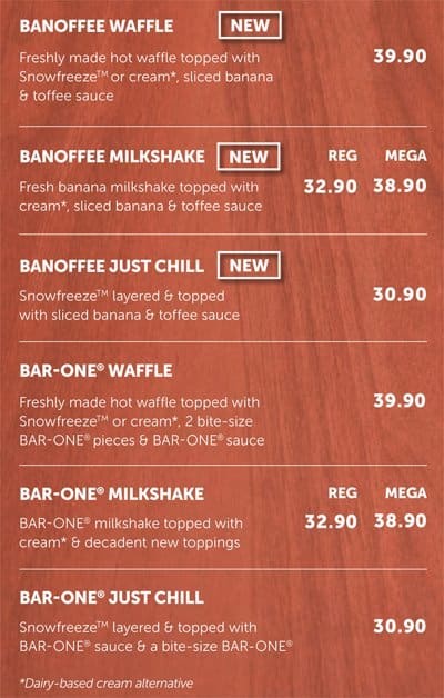 Wimpy menu