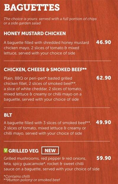 Wimpy menu