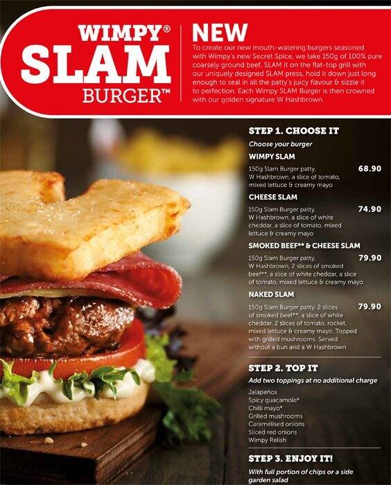 Wimpy menu
