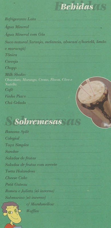 Família Burger cardápio