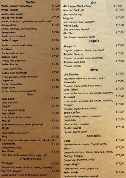Menu di Il Maglio 