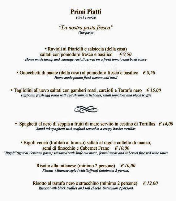 Menu di T-Café 