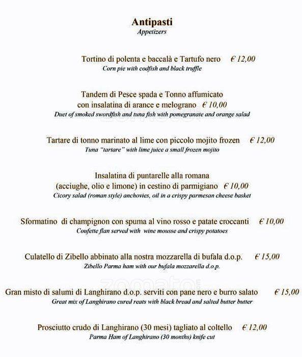 Menu di T-Café 