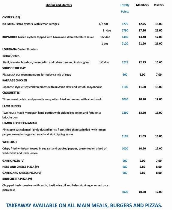 Ringwood RSL Menü, Ringwood RSL, Ringwood, Melbourne için Menü Urbanspoon/Zomato