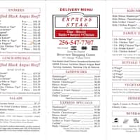 Express Steak Menu Menu For Express Steak Gadsden Gadsden