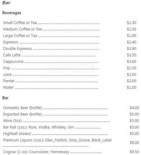 Red Spoon Banquet Hall menu