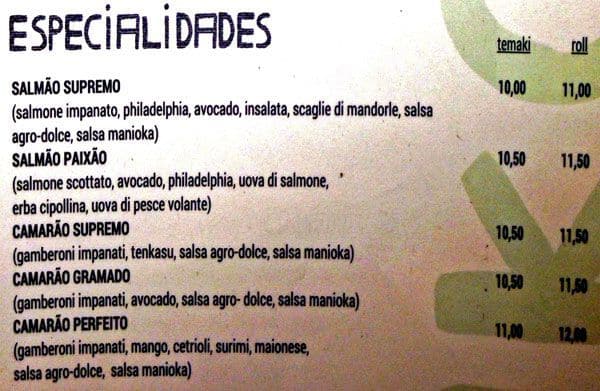 Menu di Manioka Via Ofanto 