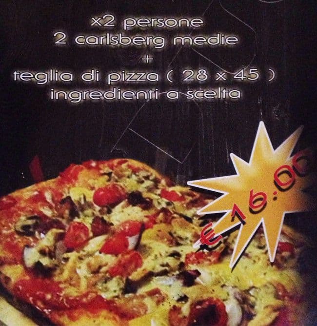 Menu di Exodus Pub 