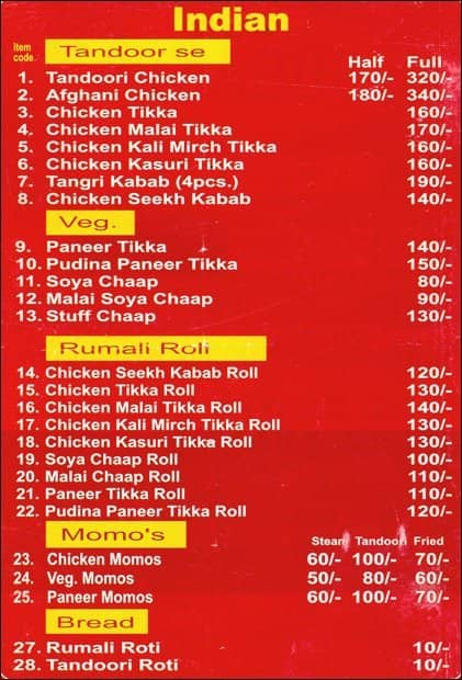 Suhani's Foods Menu, Menu for Suhani's Foods, Amar Colony, New Delhi ...