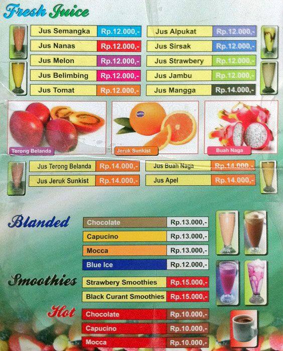 Menu at Planet Segar restaurant, South Tangerang, Pamulang Square ...