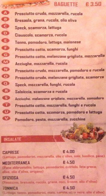 Menu di Rosso relativo 