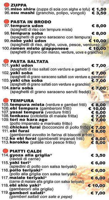 Menu di ai corsari 