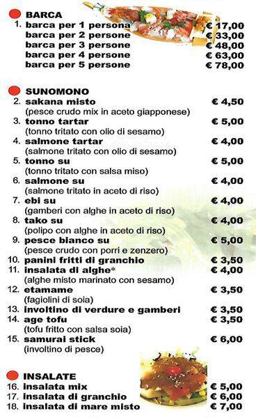 Menu di ai corsari 