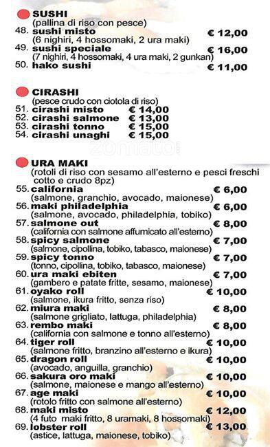 Menu di ai corsari 