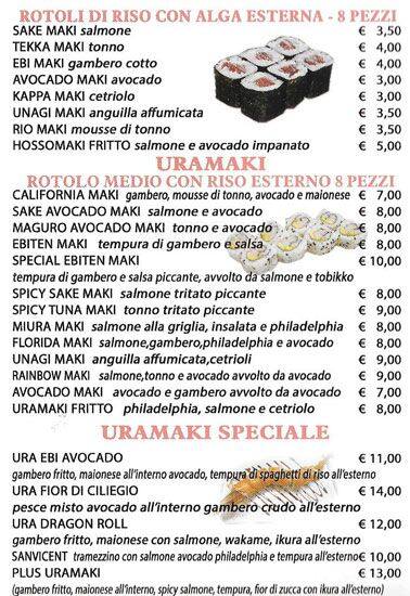 Menu di Fior di ciliegio 