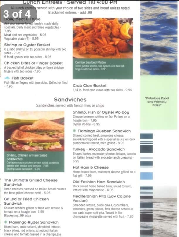 Menu at Jan's Beach House Grill desserts, Montgomery