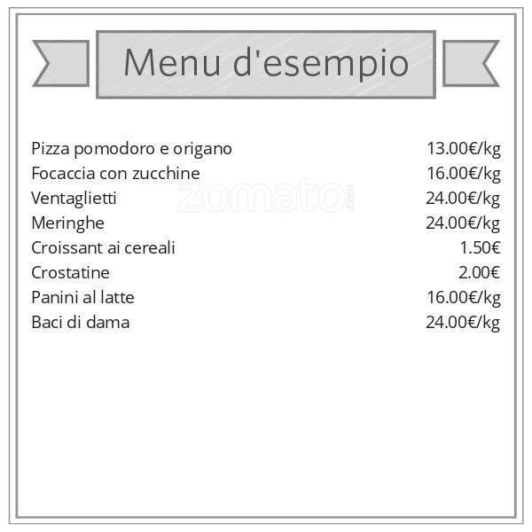 Menu di Panetteria Sturniolo Francesca 