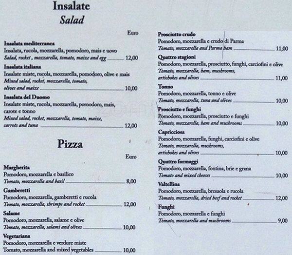 Menu di Coppola Gaetano 