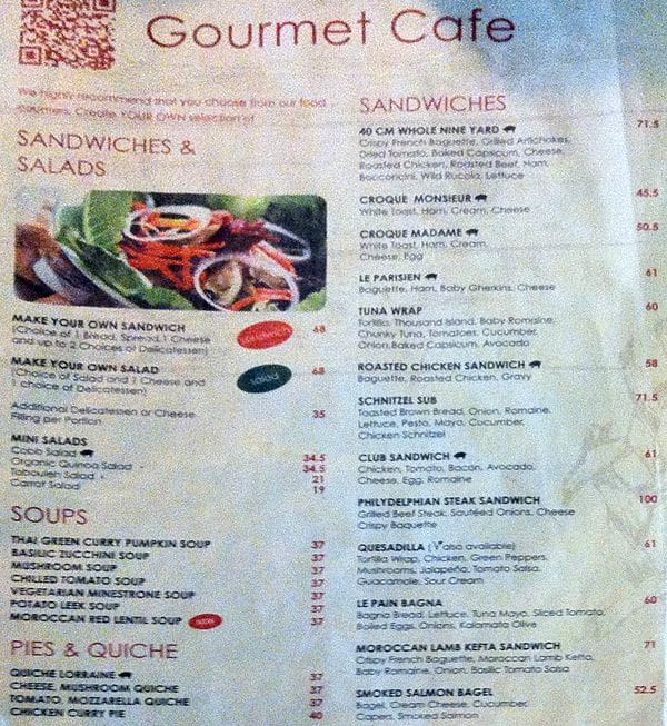 Gourmet Cafe  Menu  Menu  for Gourmet Cafe  Legian Bali  