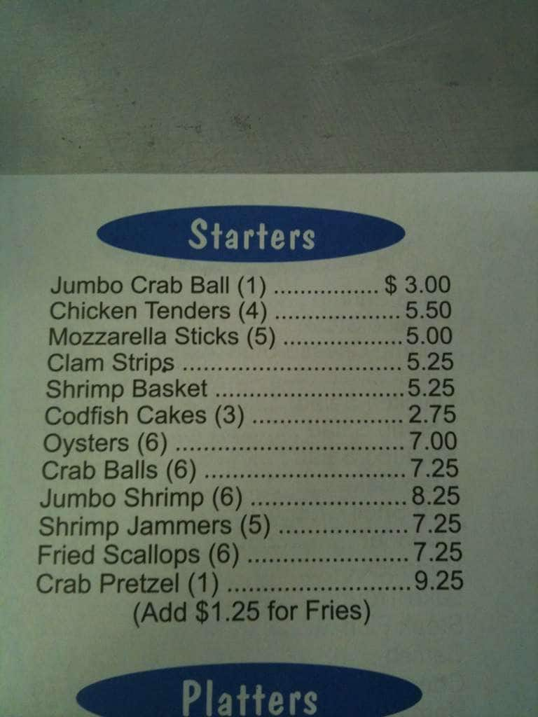 The Crab Crib Menu Menu For The Crab Crib Catonsville Baltimore