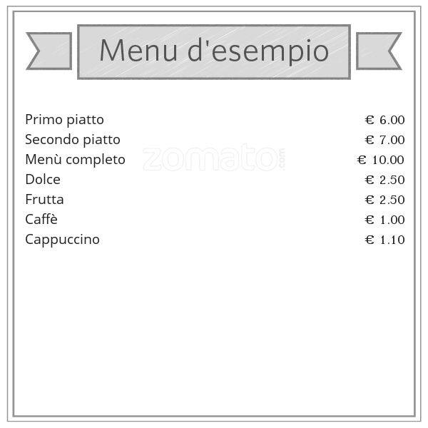Menu di Trattoria da Justin 