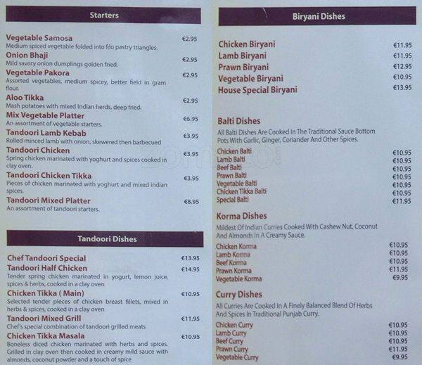 Tandoori Bite Menu, Menu for Tandoori Bite, Portobello, Dublin Zomato
