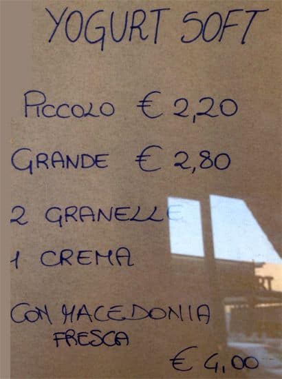 Menu di Divino Caffè 