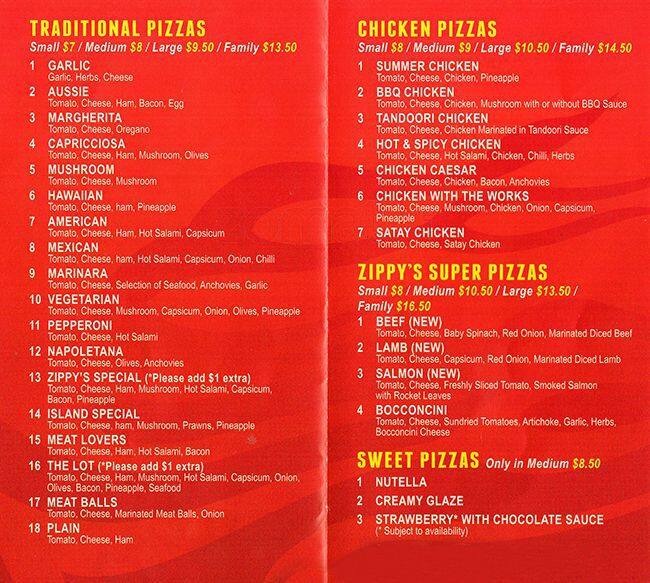 zippy's menu