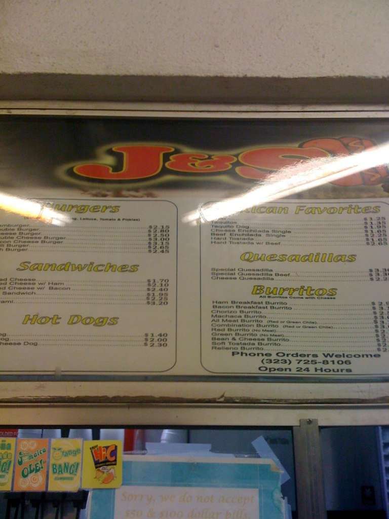 J S Drive Thru Menu Menu For J S Drive Thru Montebello Montebello